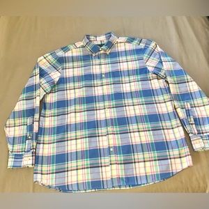 Vineyard Vines Men’s Plaid Button Down Shirt Size Large